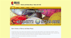 Desktop Screenshot of bolasmaua.com.br